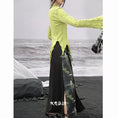 Load image into Gallery viewer, ✿New item! [Da Qinglong Shu Series] ★Chinese style skirt★ Bottoms switching black black Hanfu skirt retro
