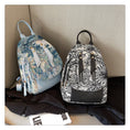 Load image into Gallery viewer, [NANA Series]★Bag★ 3color Rucksack Rucksack Floral Pattern Cute Blue Black Brown
