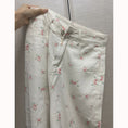 Load image into Gallery viewer, [OURI Series] ★Denim pants★ Trousers Bottoms Floral Casual Cute White Women's Fashionable
