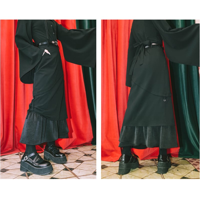 ✿New item! [Kokaisha --- Akkei Series] ★China style skirt★ Bottoms changeable, easy to match, unique