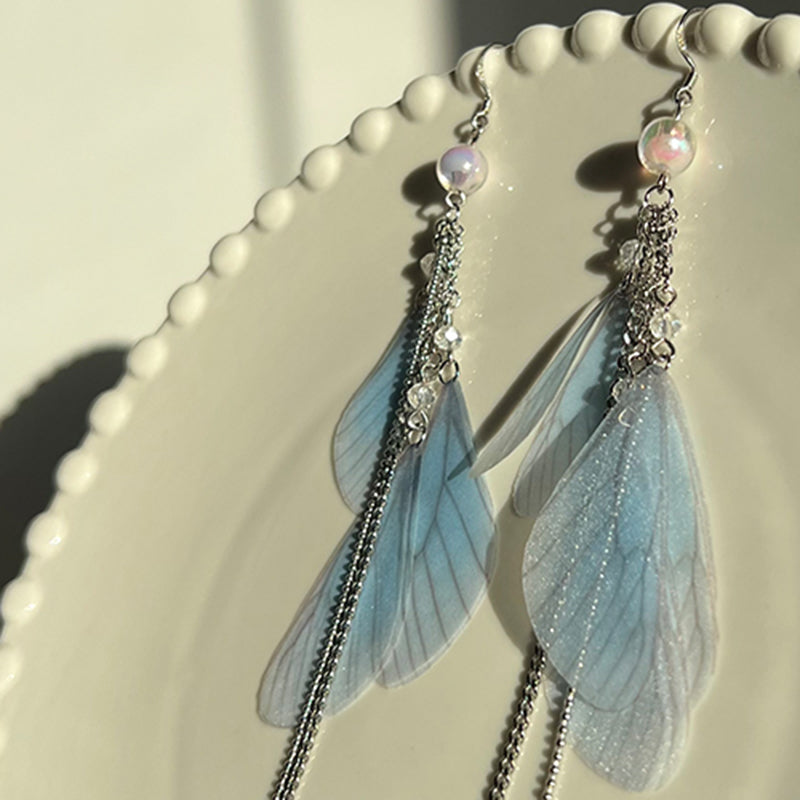 [SUZEE Series] ★Earrings★ Pierced earrings or earrings accessories for women, cute, date, butterfly, fringe