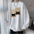 Load image into Gallery viewer, ✿Very popular item! [PPG Series] ★Tops★ 2color Regular type or brushed lining type Unisex Men's Sweatshirt Cat Cat Cat Cute
