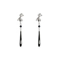 Load image into Gallery viewer, [Picalela Series]★China Style Earring★ Earrings Accessories Women's Long Length Improves Temperament Black
