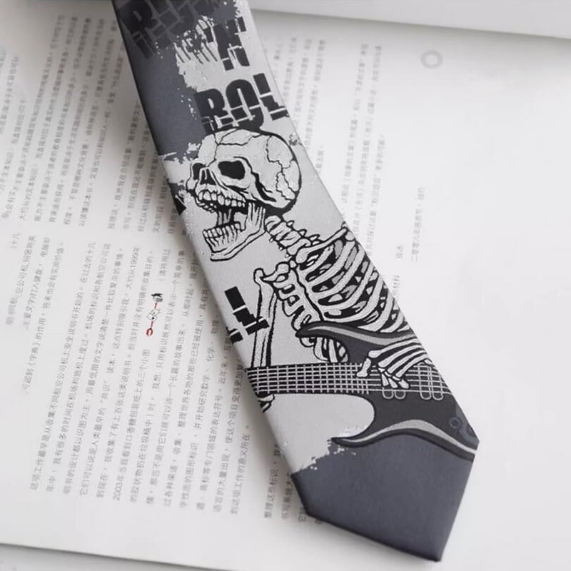 [Daiki Series] ★Tie★ Accessory Decoration Men's Birthday Present Retro Design Skull Skull