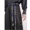 Load image into Gallery viewer, [Kurabokoya Series] Chinese-style pants, pants with belt and chain, bottoms, gaucho pants, slimming, easy to match
