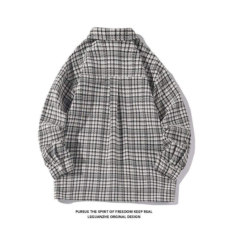 ✿New item! [BIGEMAN Series]★Shirt★ 2color tops, unisex, men's, large size, plaid pattern, easy to match