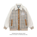 [BCBHQ Series] ★Jacket★ 3color outerwear unisex men's plaid pattern beige black pink