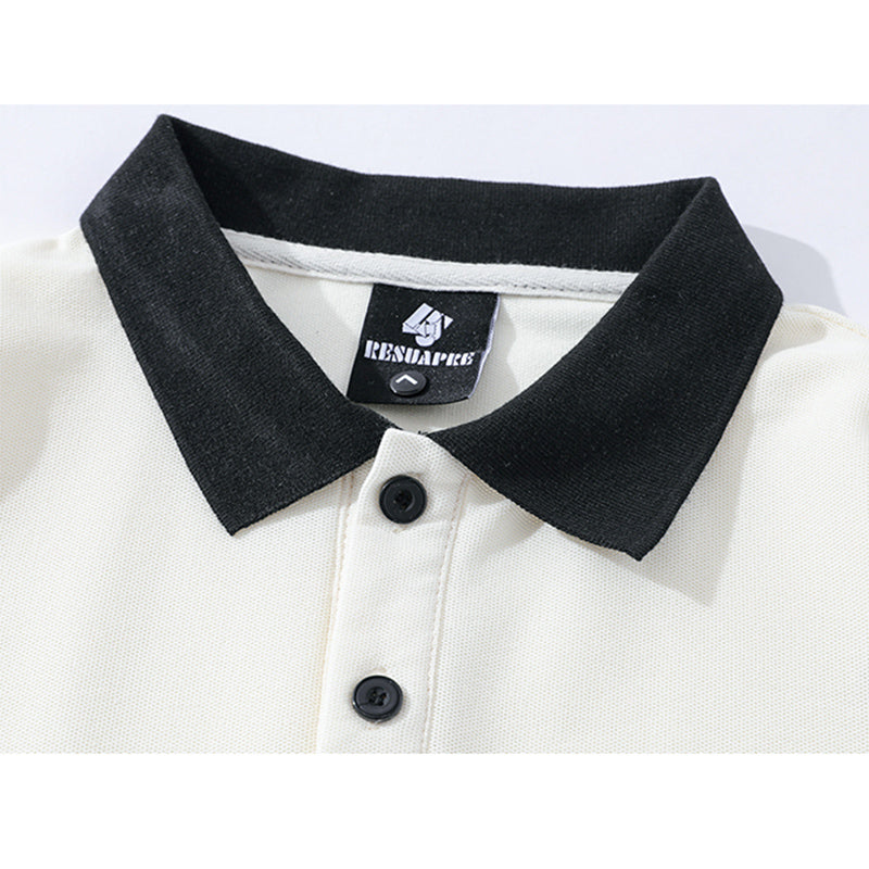 [BUNACC Series] ★POLO shirt★ 2 colors Tops Short sleeve Unisex Men's Cat White Green