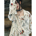 Load image into Gallery viewer, [Daiseiryuu 4 Series] ★Chinese-style tops★ Outerwear, shirts, long-sleeved shirts, sun protection, Chinese clothing, gray
