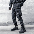 Load image into Gallery viewer, [WL Series]★Casual Pants★ Trousers Bottoms Cool Black Easy to match with design.
