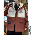 Load image into Gallery viewer, [ZUOFEILI Series] ★Jacket★ 3color outerwear unisex men's casual color scheme hooded
