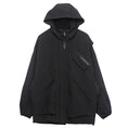 Load image into Gallery viewer, [WL Series] ★Jacket★ Outerwear with hood, unisex, men's black, easy to match with design.
