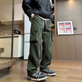 Load image into Gallery viewer, ✿New item! [BIGEMAN Series] ★Casual Pants★ 2color Pants Bottoms Unisex Men's Large Size Black Green
