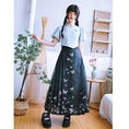 Load image into Gallery viewer, [Kokaisha---Butterfly Gin Series] ★Chinese-style skirt★ 2 colors Bottoms Wrap skirt Black Pink
