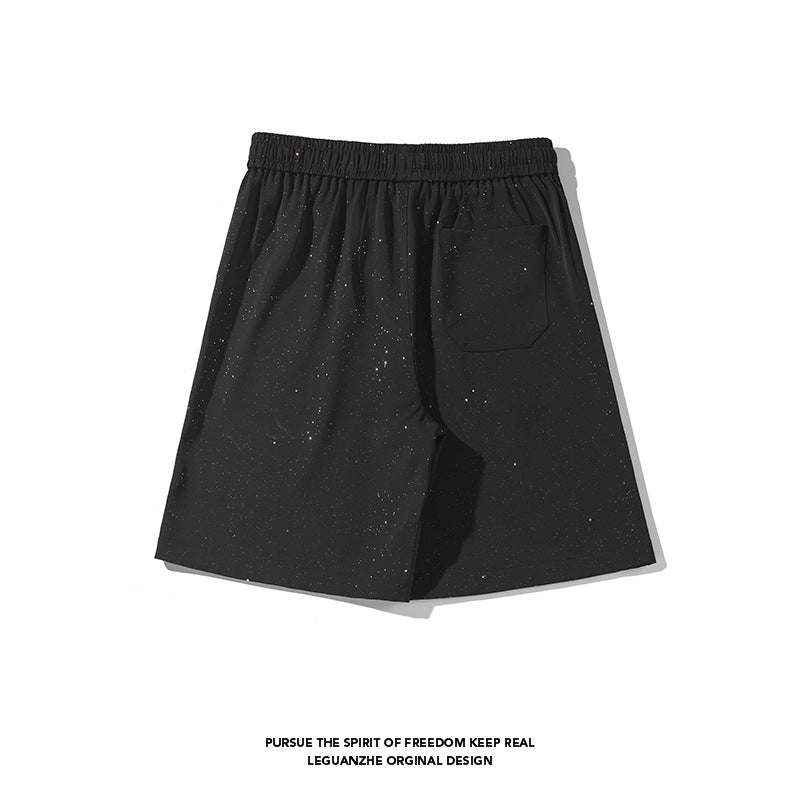 [BIGEMAN Series] Shorts, Bottoms, Short Pants, Unisex, Men's, Black, Casual