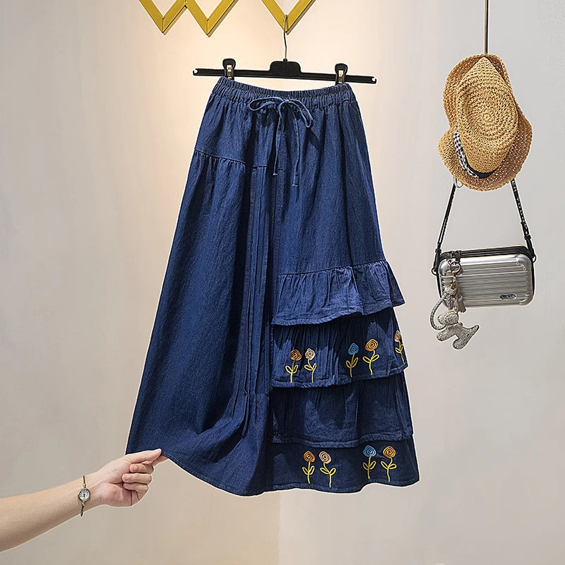 [HANMOYAN Series] ★Denim pants★ Pants Bottoms Butterfly Unique Women's Cute Easy to match