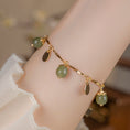 Load image into Gallery viewer, [GULIYA Series]★China Style Bracelet★ Bracelet Accessory Women's Bamboo Fringe Flower Improves Temperament Green
