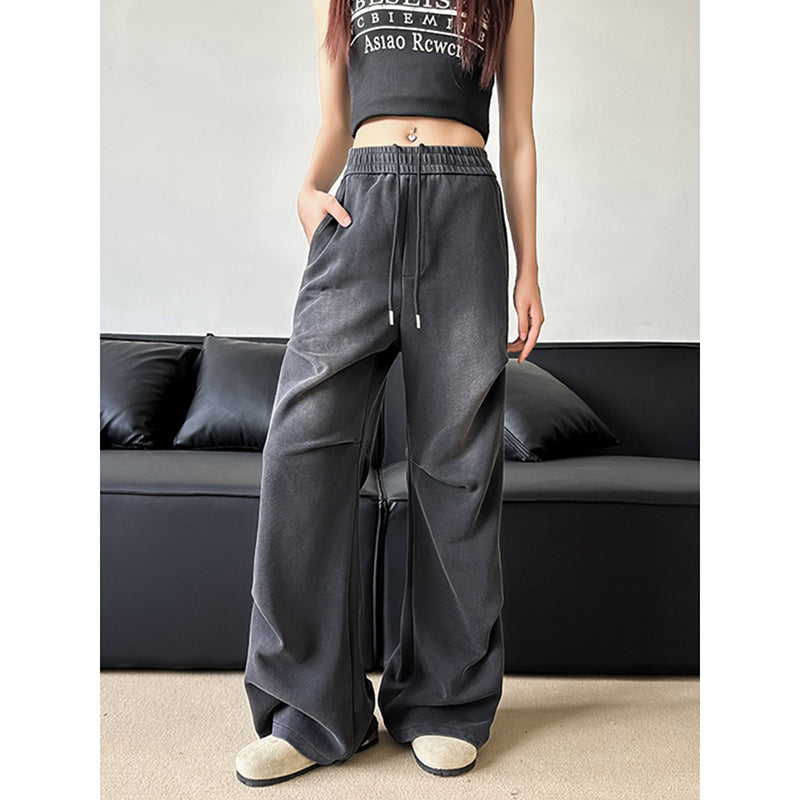 [PPG Series] ★Chinese-style pants★ 2 colors Bamboo Casual pants Trousers Bottoms Unisex Men's Large size Cool Thin Summer clothes Black Gray