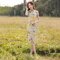 Load image into Gallery viewer, [HLQ Series] ★Chinese Dress★ Chinese-style dress, floral pattern, birthday present, cute, coming-of-age ceremony
