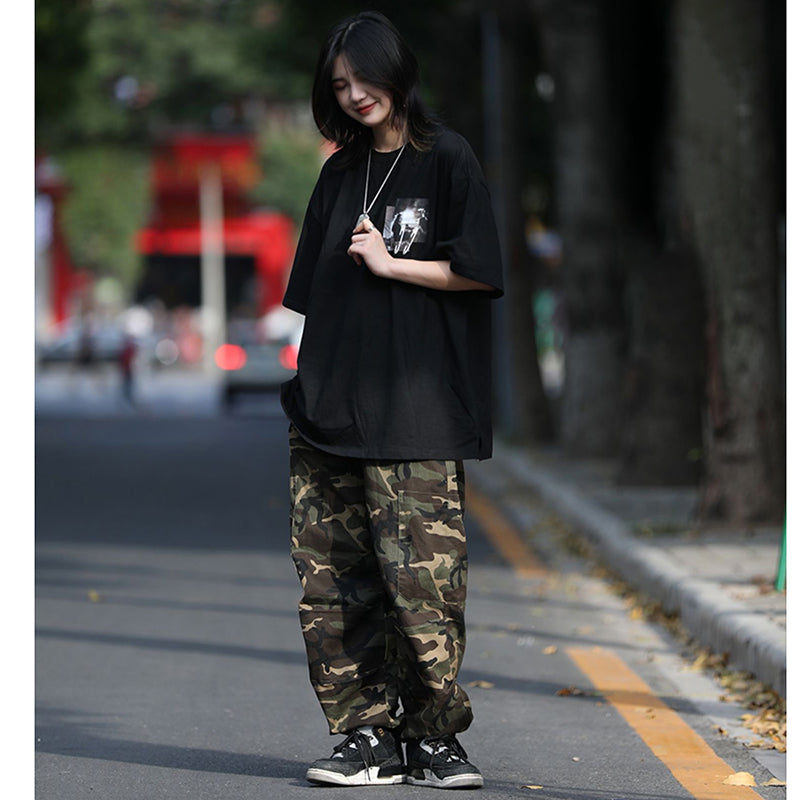 [NCLLW Series] ★Casual pants★ Bottoms, trousers, unisex, men's, camouflage pattern, easy to match