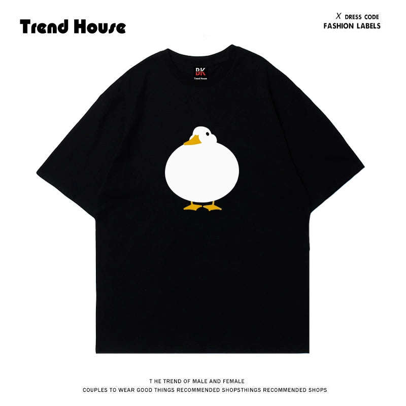 【Houseof Phsシリーズ】★Tシャツ★ 2color トップス 半袖 男女兼用 メンズ レディース カートゥーン 可愛い