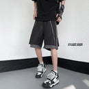 [XIHA Series] ★Shorts★ 2 colors Bottoms Shorts Unisex Men's Black Light Gray