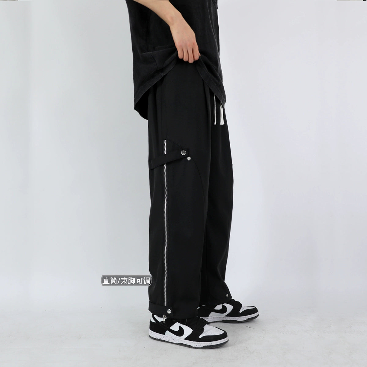 [FUYI Series] ★Casual pants★ 3 colors Bottoms Shorts Unisex Men's Black Apricot Brown