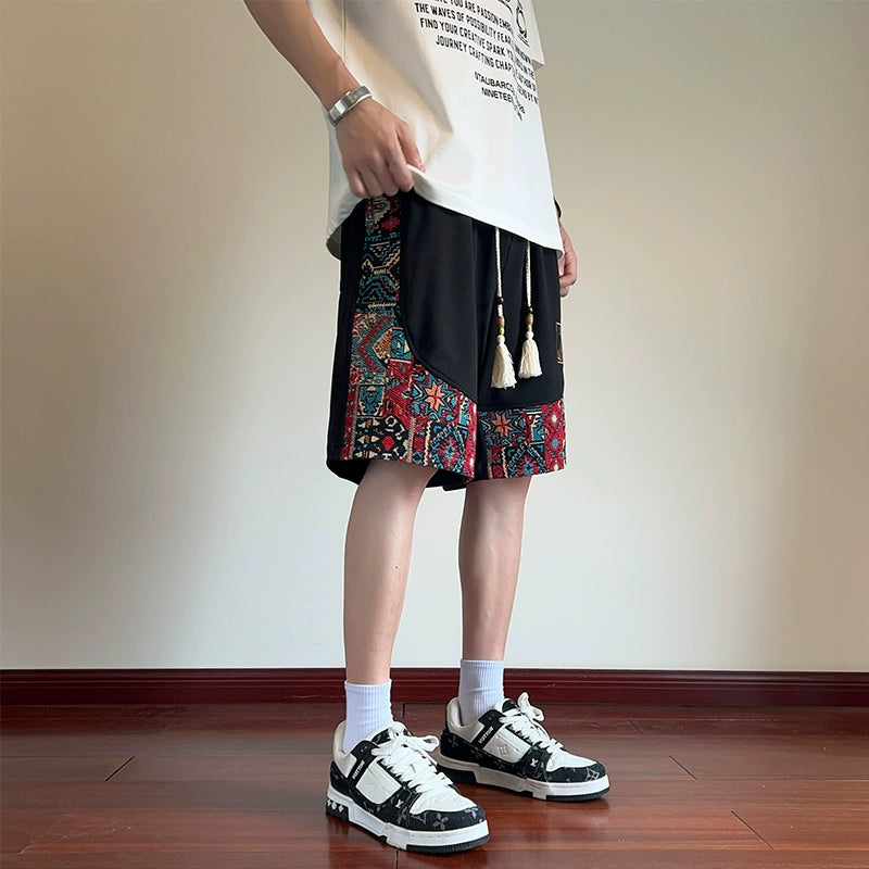 [KADISHOU Series] ★Chinese-style pants★ Shorts 4 colors Bottoms Short pants Unisex Men's Casual Easy to match