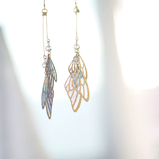 [SUZEE Series] ★Earrings★ Pierced earrings or earring accessories for women, butterfly, suitable for dates and fireworks festivals