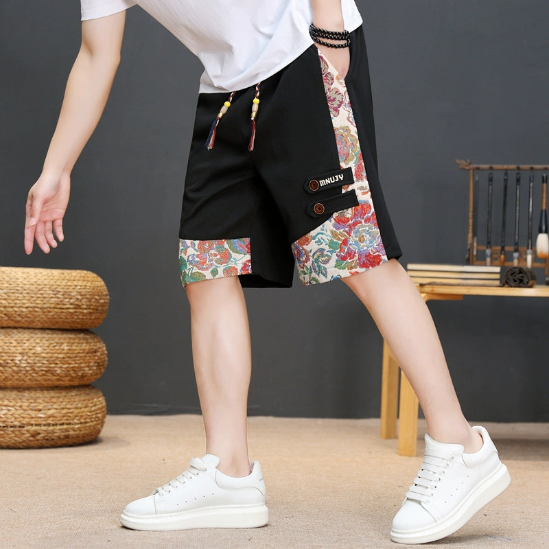 [PUBU Series] ★Shorts★ 4 colors Bottoms Shorts Unisex Men's Contrast Black Beige Green Brown