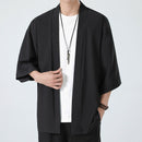 [BIGEMAN series] ★Chinese-style tops★ 6 colors, thin happi coat, unisex, men's, large size, plain, simple