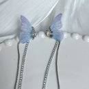 [SUZEE Series] Earrings, ear cuffs, accessories for women, butterfly, cute, fringe, long length