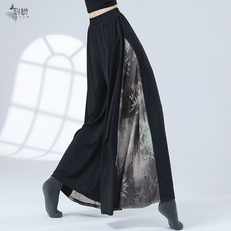 [KEFEN series] ★Chinese style pants★ 5 colors Bottoms Gaucho pants Slimming Easy to match Gaucho pants