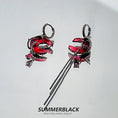 Gallery viewerに画像を読み込む, 【SUMMERBLACKシリーズ】★耳飾り★ ピアスorイヤーカフ ペア アクセサリー レディース 月 可愛い
