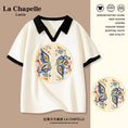 Load image into Gallery viewer, [LXBE series] ★Chinese style tops★ 3 colors Tops Short sleeve POLO shirt V-neck Cute butterfly
