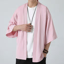 [BIGEMAN series] ★Chinese-style tops★ 6 colors, thin happi coat, unisex, men's, large size, plain, simple