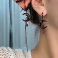 Load image into Gallery viewer, [Drejew Series] ★Chinese-style earrings★ Pair of earrings or earrings, fan, sense, fringe, unique
