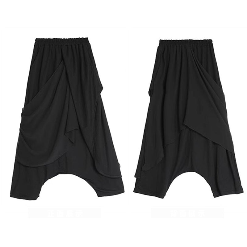 [XIHA Series] ★Shorts★ 3 colors Bottoms Shorts Unisex Men's Switching Black Beige Green