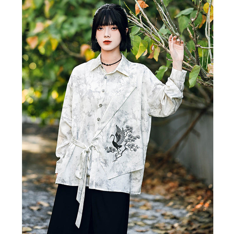 [Kokaisha---Butterfly Gin Series] ★Chinese-style top★ Happi coat, outerwear, unique, embroidered, butterfly, retro, easy to match