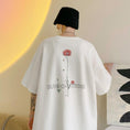 Gallery viewerに画像を読み込む, 【VATICANシリーズ】★Tシャツ★ 3color トップス 半袖 男女兼用 メンズ コットン 花柄 カジュアル 白 黒 灰
