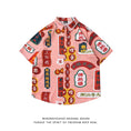 Load image into Gallery viewer, Very popular item [BEAT BOY series]★China style shirt★ Letter pattern Kanji short sleeve shirt Floral pattern shirt Print tops Unisex Men's ML XL 2XL
