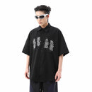 [YOUSHIQI Series]★China Style Shirt★ Tops Unisex Men's China Button Black