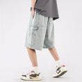 Load image into Gallery viewer, [XIHA Series] ★Shorts★ 3 colors Bottoms Shorts Unisex Men's Switching Black Beige Green
