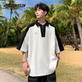 Load image into Gallery viewer, [BIGEMAN Series] ★China style tops★ 2color shirt, bamboo pattern, bamboo, short sleeves, unisex, men's, large size, black white
