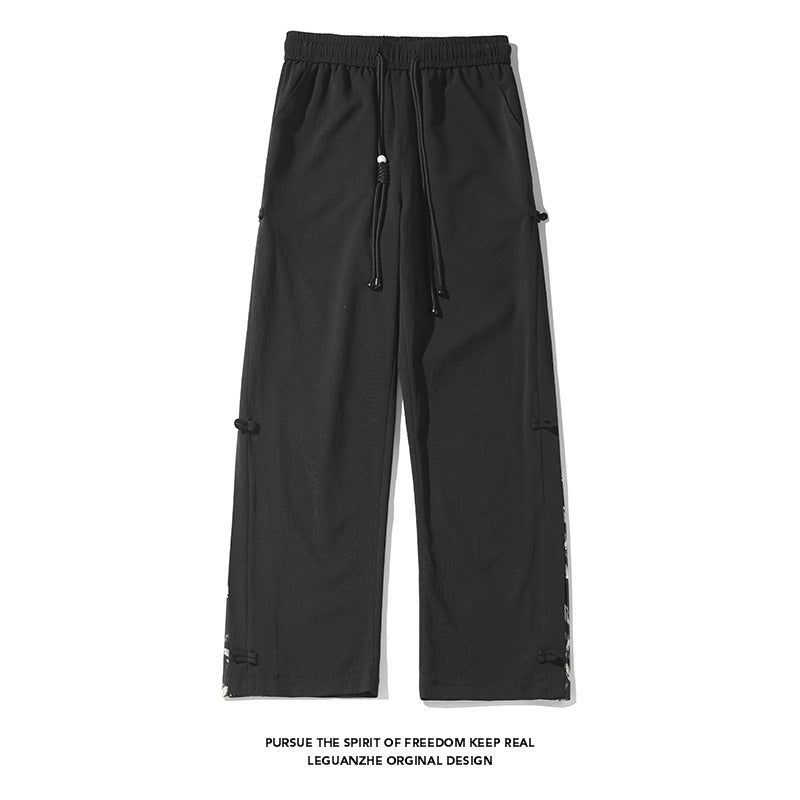 [BIGEMAN Series]★China style pants★ 2color casual pants pants bottoms unisex men's large size black gray crane