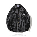 [KUBA Series]★Shirt★ 2color Tops Long Sleeve Shirt Unisex Men's Tie-dye Black Green