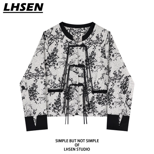 [LHSEN Series] ★China style outerwear★ Jacket Easy to match with design China button