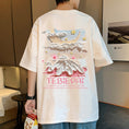 Gallery viewerに画像を読み込む, 【TBPシリーズ】★Tシャツ★ 5color トップス 半袖 男女兼用 メンズ 大きいサイズ コットン 雪山 プリント
