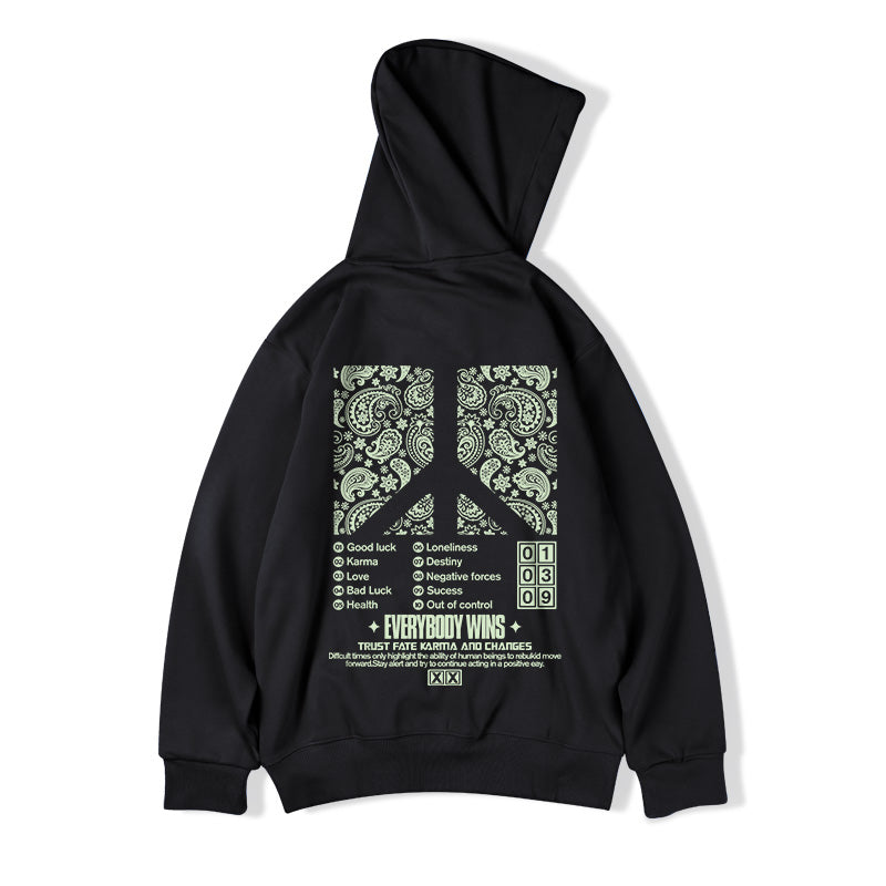 [MOYAN Series]★China style hoodie★ 8color tops Kanji letter pattern unisex men's large size