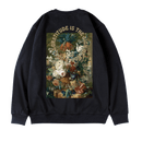 [MOYAN Series] ★Tops★ 2color Sweatshirt Unisex Men's Large Size Cotton Oil Painting Style